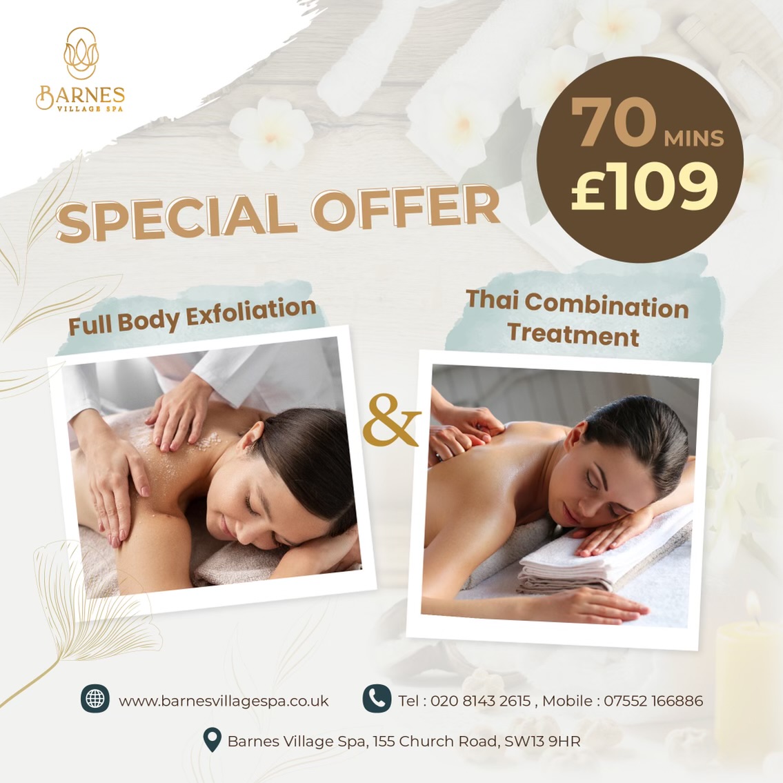 Spa treatment package